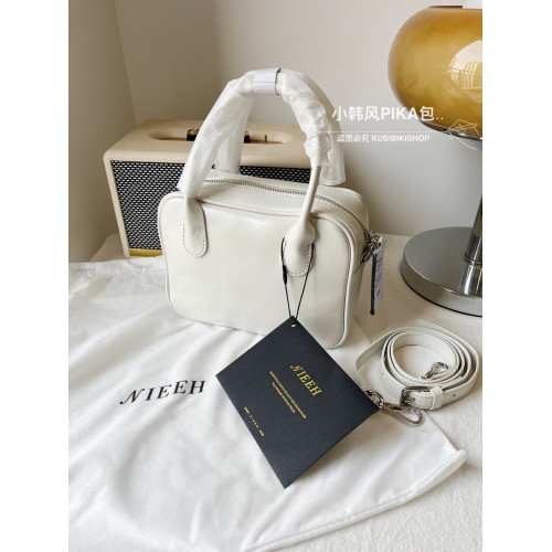 韓國學院風小衆包包nieeh真皮牛皮小方包單肩包斜後後背包jennie同款