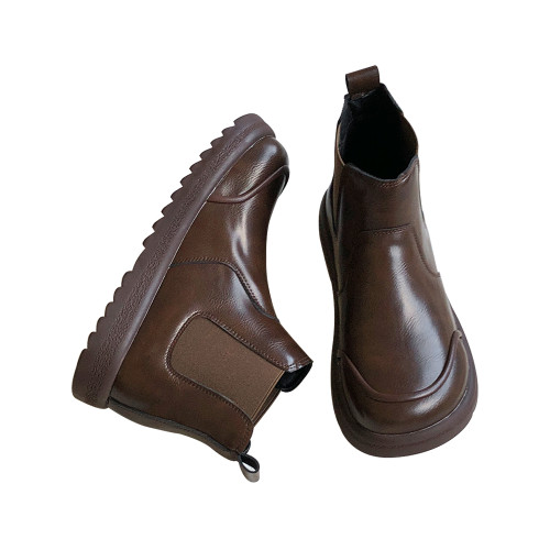 2025巨好看黑色及裸切爾西靴子女復古小短靴冬季二棉鞋加絨馬丁靴 2025巨好看黑色及裸切爾西靴子女復古小短靴冬季二棉鞋加絨馬丁靴