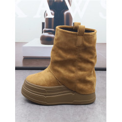 超高增高14CM厚底褲琯馬丁靴女新款秋冬小個子12cm休閒短靴10公分