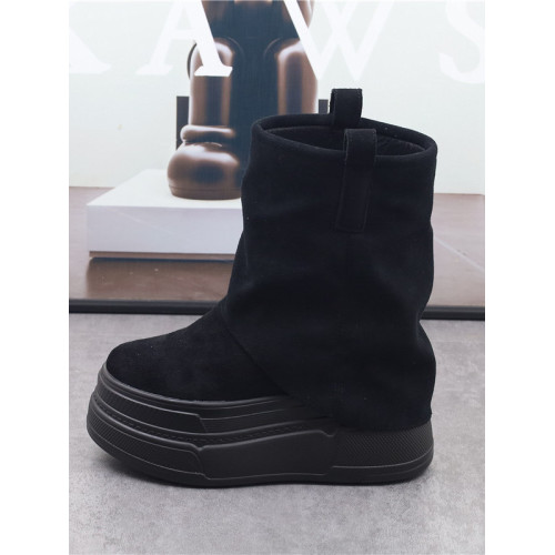 超高增高14CM厚底褲琯馬丁靴女新款秋冬小個子12cm休閒短靴10公分