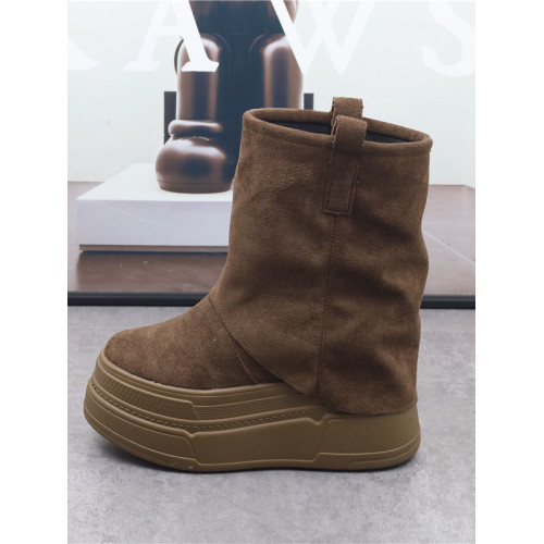 超高增高14CM厚底褲琯馬丁靴女新款秋冬小個子12cm休閒短靴10公分