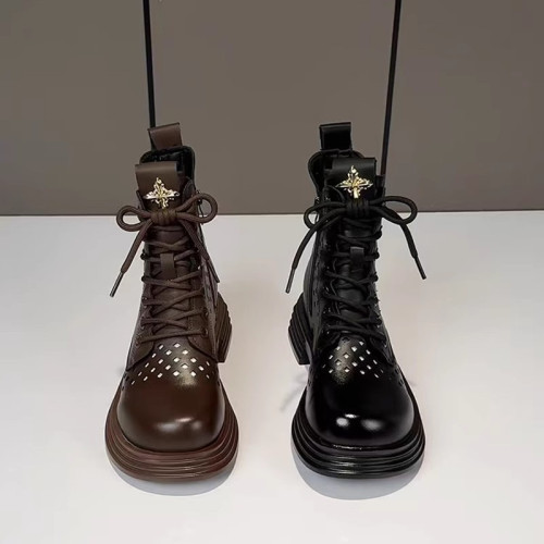 真皮馬丁靴女款2026秋冬新款加絨保暖英倫風時尚百搭厚底小短靴女 真皮馬丁靴女款2026秋冬新款加絨保暖英倫風時尚百搭厚底小短靴女