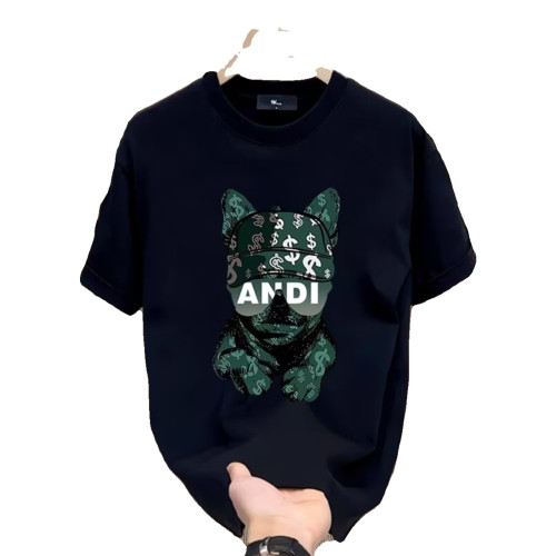 歐美潮牌夏季純棉短袖t恤男2026新款體恤寬鬆大碼情侶裝男士半袖