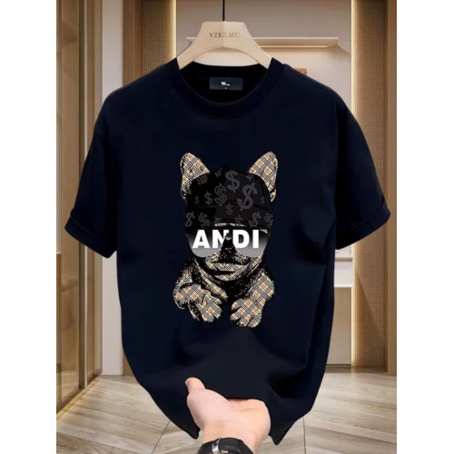 歐美潮牌夏季純棉短袖t恤男2026新款體恤寬鬆大碼情侶裝男士半袖