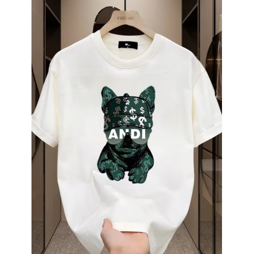 歐美潮牌夏季純棉短袖t恤男2026新款體恤寬鬆大碼情侶裝男士半袖