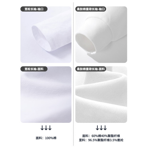 棉致急也沒用趣味黑色長袖男t恤純棉春秋重磅寬鬆卡通高中生上衣