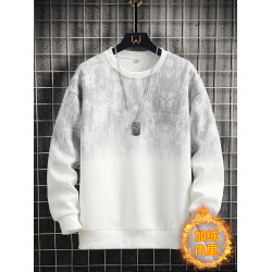 潮流圓領衛衣男士春秋季新款休閒長袖上衣青年時尚百搭套頭打底衫