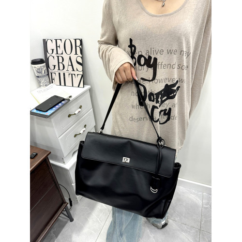 凱莉包黑色腋下包2025季新款大容量百搭通勤包時尚托特包單肩包