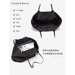 38節禮物小c&k時尚簡約托特包包女式2025新款大容量牛津布單肩包