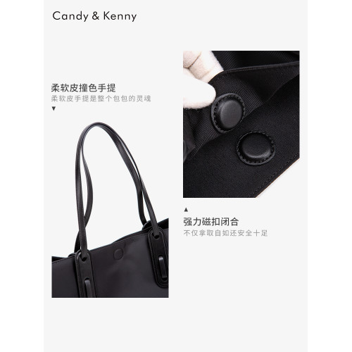 38節禮物小c&k時尚簡約托特包包女式2025新款大容量牛津布單肩包