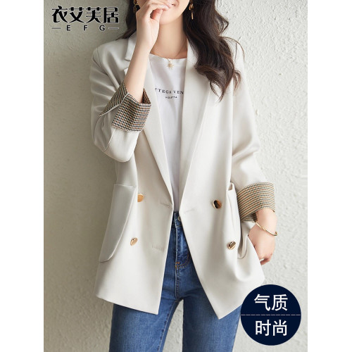 七分袖西裝外套女士薄款夏季2026新高級感上衣時尚休閒小個子西服