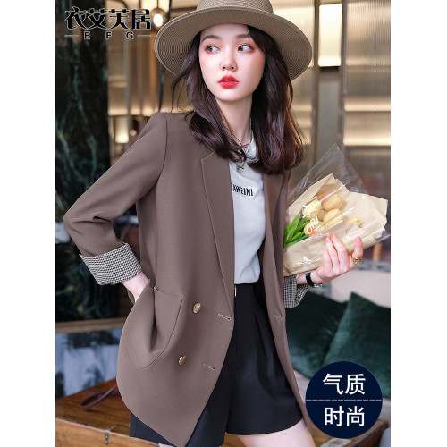 七分袖西裝外套女士薄款夏季2026新高級感上衣時尚休閒小個子西服