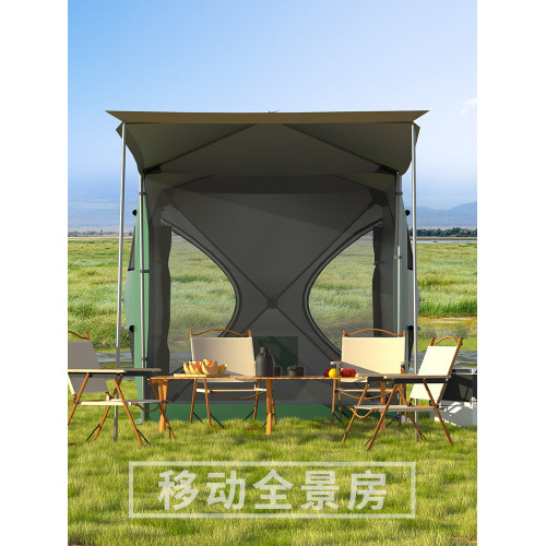 車尾車邊帳篷遊戶外遮陽棚側帳天幕自動免搭建車尾延伸帳篷