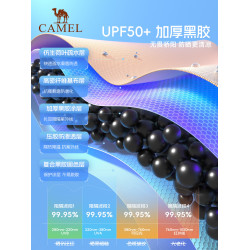 駱駝戶外精緻露營六角蝶形黑膠防曬小型天幕帳篷可攜式野餐遮陽棚