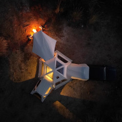 基地一號帳篷戶外車尾球帳suv通用車邊帳篷延伸坦克300露營野營