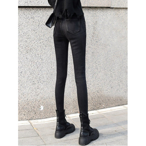 歐洲站緊身小腳牛仔褲女2026年春季加長拼接修身顯瘦時尚鉛筆褲潮 歐洲站緊身小腳牛仔褲女2026年春季加長拼接修身顯瘦時尚鉛筆褲潮