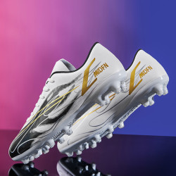 廻力透氣C羅刺客足球鞋成人兒童足球鞋男童學生長釘AG碎釘TF訓練