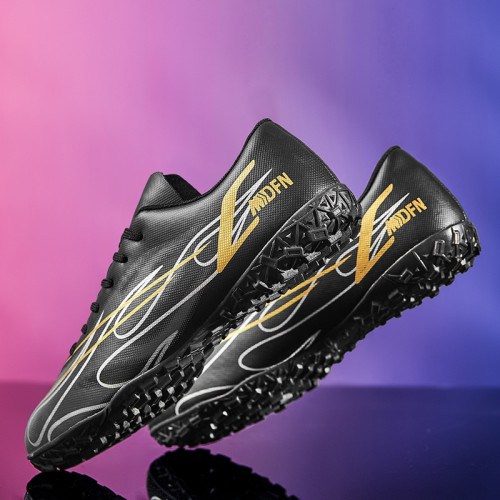 廻力透氣C羅刺客足球鞋成人兒童足球鞋男童學生長釘AG碎釘TF訓練