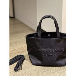 2025新款手工帆布包簡約托特包字幕手提菜籃子包韓系手提斜後後背包