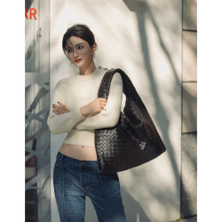 hobo包包真皮編織包女大容量包包2025新款單肩腋下包通勤包松弛感