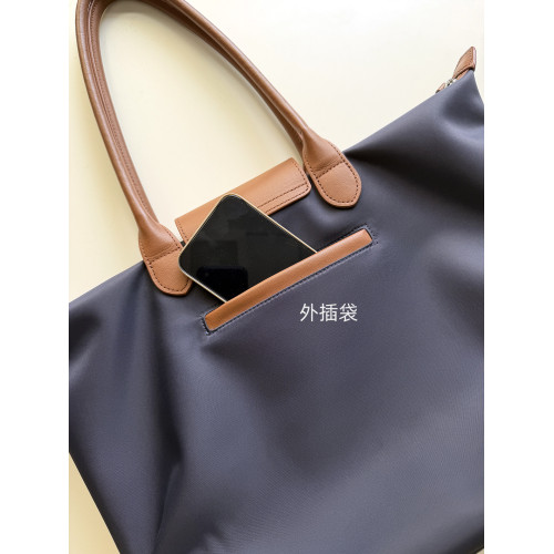 CENGE大容量電腦包單肩托特包手提通勤包旅行撞色牛皮拼布媽咪包