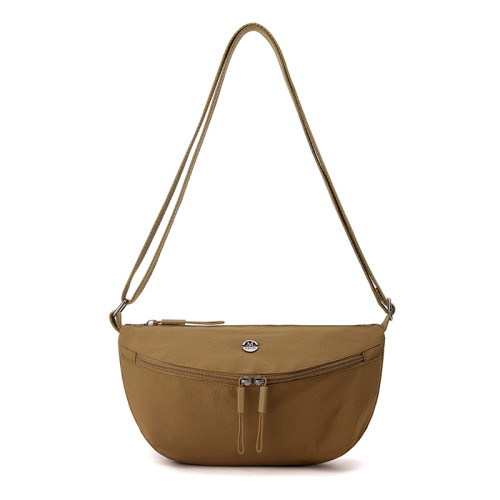 日系超輕防水斜後後背包牛津布男女通用百搭單肩尼龍輕便實用馬鞍胸包