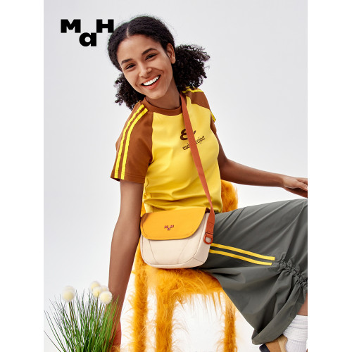 MAH斜後後背包女2026新款時尚春夏季單肩包包通勤設計感小衆馬鞍包男