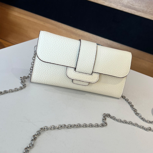 純牛皮手拿包女氣質2026秋季新款真皮鏈條單肩包大容量多卡位錢包