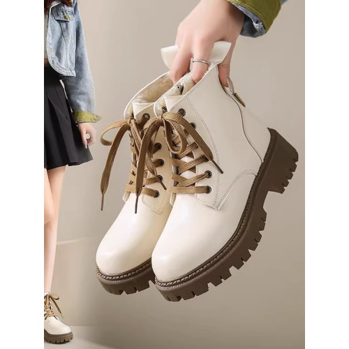 馬丁靴女款2025夏季薄款英倫風增高厚底機車靴大碼短靴女春秋單靴