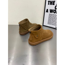 日系復古大頭短靴女2026秋冬新款厚底網紅機車短筒休閒單靴馬丁靴