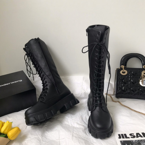 小sun家 韓版馬丁靴女春季單靴厚底不過膝高筒騎士機車大碼長筒靴 小sun家 韓版馬丁靴女春季單靴厚底不過膝高筒騎士機車大碼長筒靴