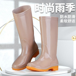 高筒雨鞋女款成人時尚防水鞋防滑外穿廚房工作鞋低筒膠鞋雨靴套鞋