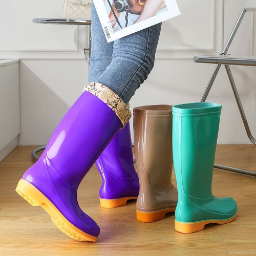高筒雨鞋女款成人時尚防水鞋防滑外穿廚房工作鞋低筒膠鞋雨靴套鞋