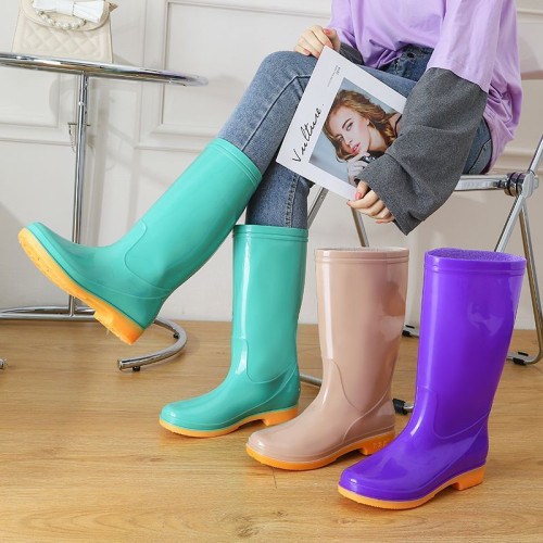 高筒雨鞋女款成人時尚防水鞋防滑外穿廚房工作鞋低筒膠鞋雨靴套鞋
