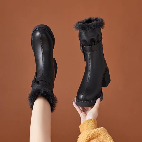 2025冬季新款爆款雪地靴女加絨加厚保暖棉鞋東北防滑高跟棉靴冬鞋 2025冬季新款爆款雪地靴女加絨加厚保暖棉鞋東北防滑高跟棉靴冬鞋