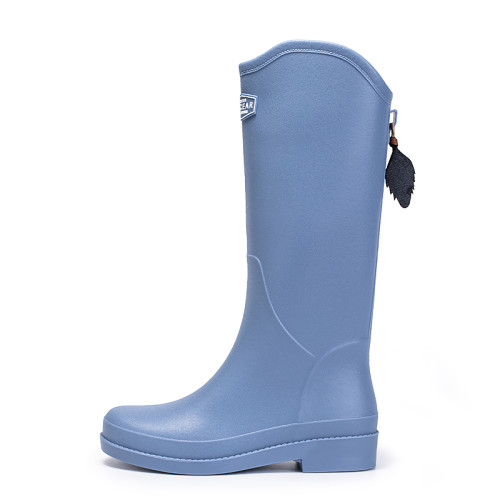 匡尋防滑雨鞋女款舒適趕海水鞋高筒防水雨靴女士時尚廚房工作膠鞋