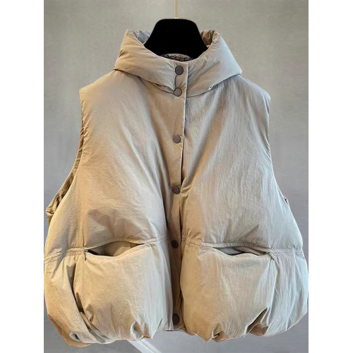 韓版連帽羽絲絨馬甲男2026秋冬季寬鬆無袖保暖背心外套高級感坎肩 韓版連帽羽絲絨馬甲男2026秋冬季寬鬆無袖保暖背心外套高級感坎肩