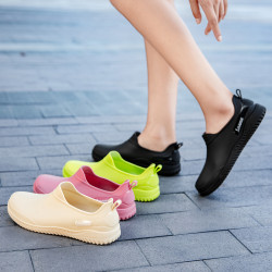 2025春秋雨鞋女成人淺口防水防滑時尚短筒雨靴女耐磨廚房工作膠鞋