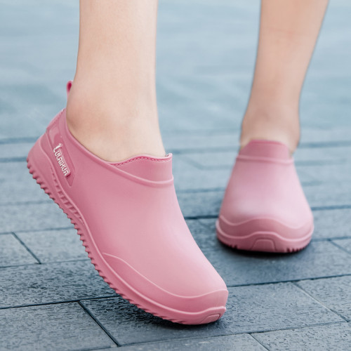 2025春秋雨鞋女成人淺口防水防滑時尚短筒雨靴女耐磨廚房工作膠鞋