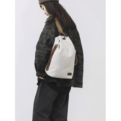 帆布胸包大容量挎包復古休閒新款男女斜後後背包港風運動包包時尚女包 帆布胸包大容量挎包復古休閒新款男女斜後後背包港風運動包包時尚女包