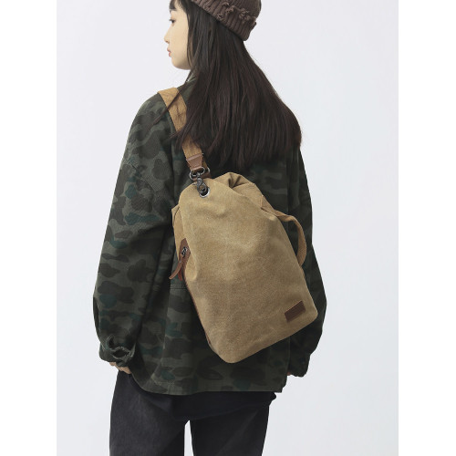 帆布胸包大容量挎包復古休閒新款男女斜後後背包港風運動包包時尚女包 帆布胸包大容量挎包復古休閒新款男女斜後後背包港風運動包包時尚女包