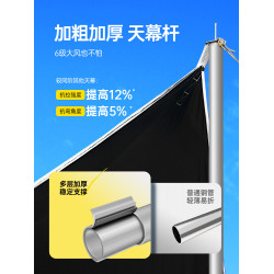 海巖蝶形黑膠天幕帳篷戶外露營防雨防曬防紫外線超大空間遮陽棚布