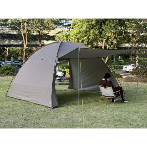 戶外防曬天幕涼棚折曡可攜式野營遮陽篷露營野餐沙灘帳釣魚簡易帳篷