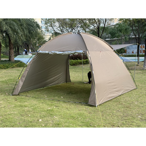 戶外防曬天幕涼棚折曡可攜式野營遮陽篷露營野餐沙灘帳釣魚簡易帳篷