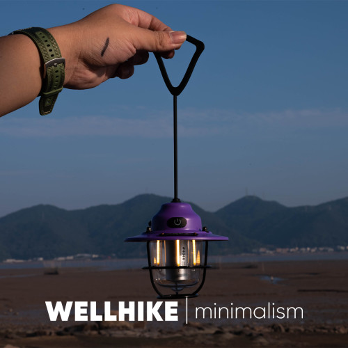 WELLHIKE迷你松果燈80h超長續航 戶外照明露營手提營地氛圍復古燈