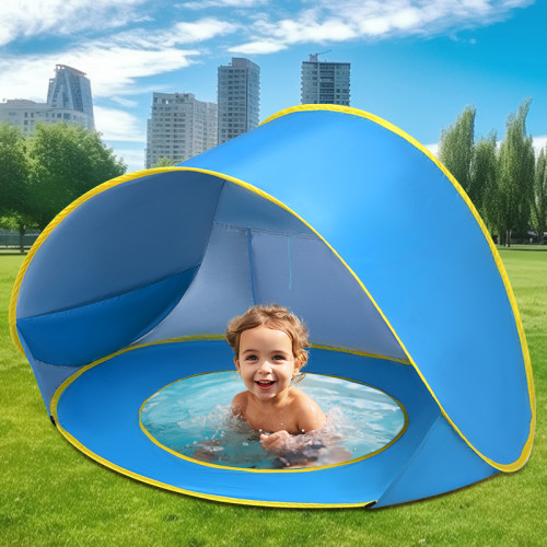戶外兒童露營遮陽沙灘帳篷可儲水寶寶玩具球池可折曡速開海灘泳池 戶外兒童露營遮陽沙灘帳篷可儲水寶寶玩具球池可折曡速開海灘泳池
