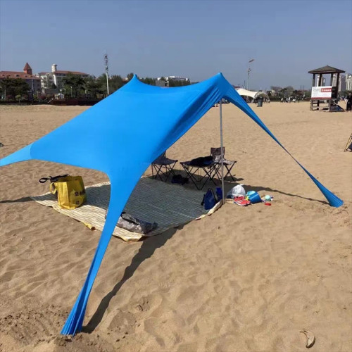 海邊沙灘帳篷傘免搭天幕無底防曬簡易折曡可攜式遮陽棚戶外防紫外線