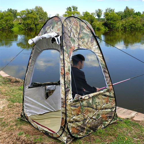 釣魚帳篷單人冬天專用加厚自動擋風防雨夏季戶外雙人防風防曬防蚊