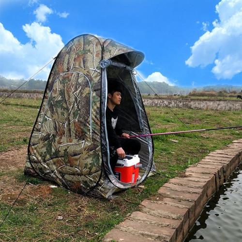 釣魚帳篷單人冬天專用加厚自動擋風防雨夏季戶外雙人防風防曬防蚊