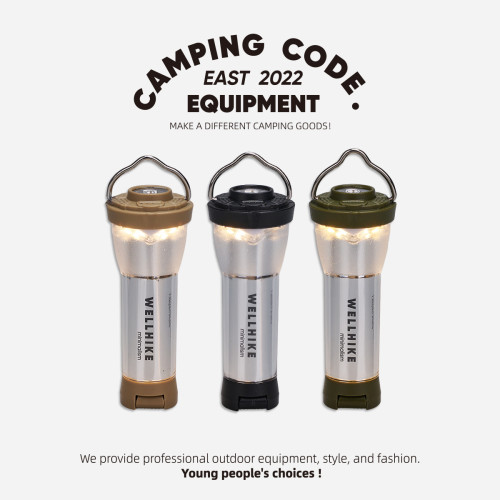 戶外營地手電筒 GZ同款超長續航led露營燈帳篷徒步燈塔燈罩